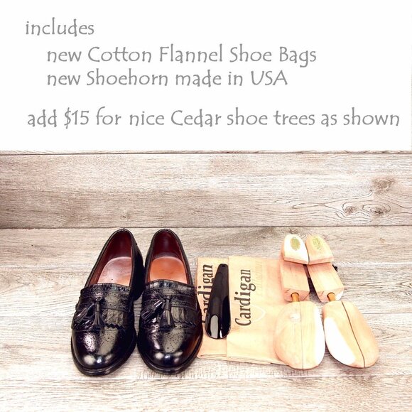 Allen Edmonds BRIDGETON Dress Loafer 9 B Narrow Black * add $15 Cedar Trees main image 13